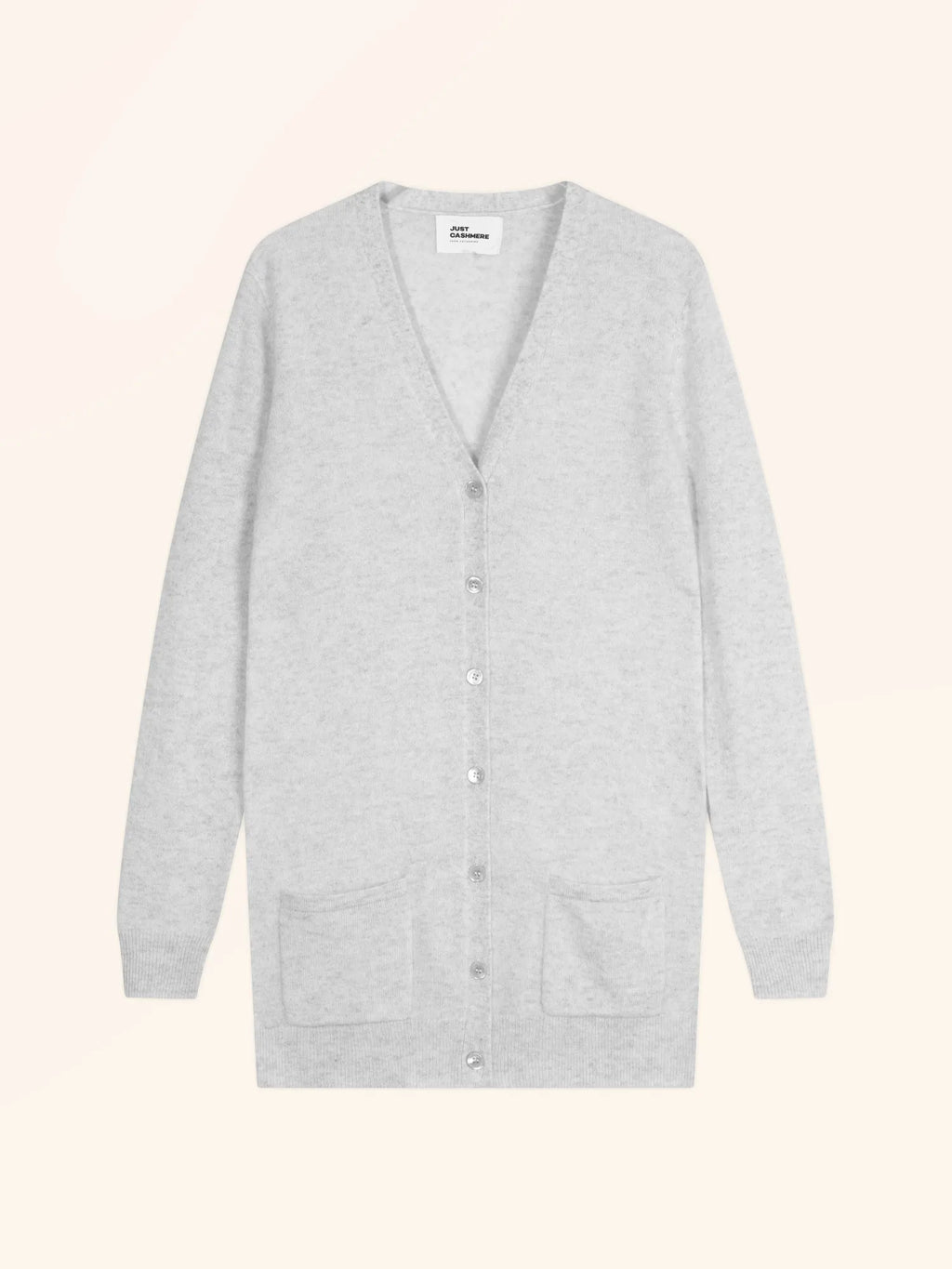 TOMMIE Cardigan V-Neck Heather Pearl Grey