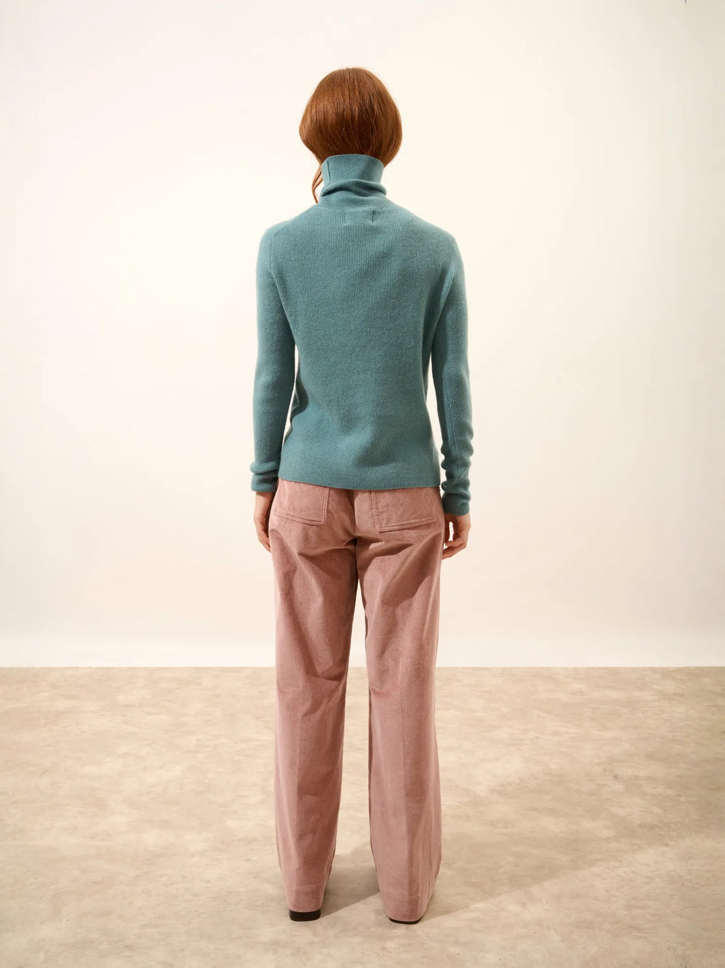 LANAIS Pullover Rollkragen Eucalyptus