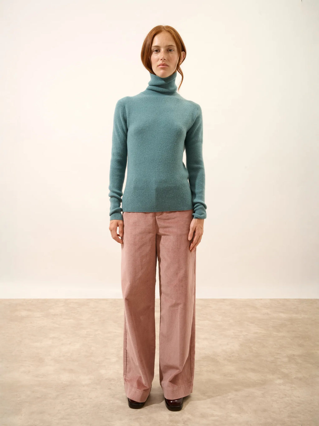 LANAIS Pullover Rollkragen Eucalyptus