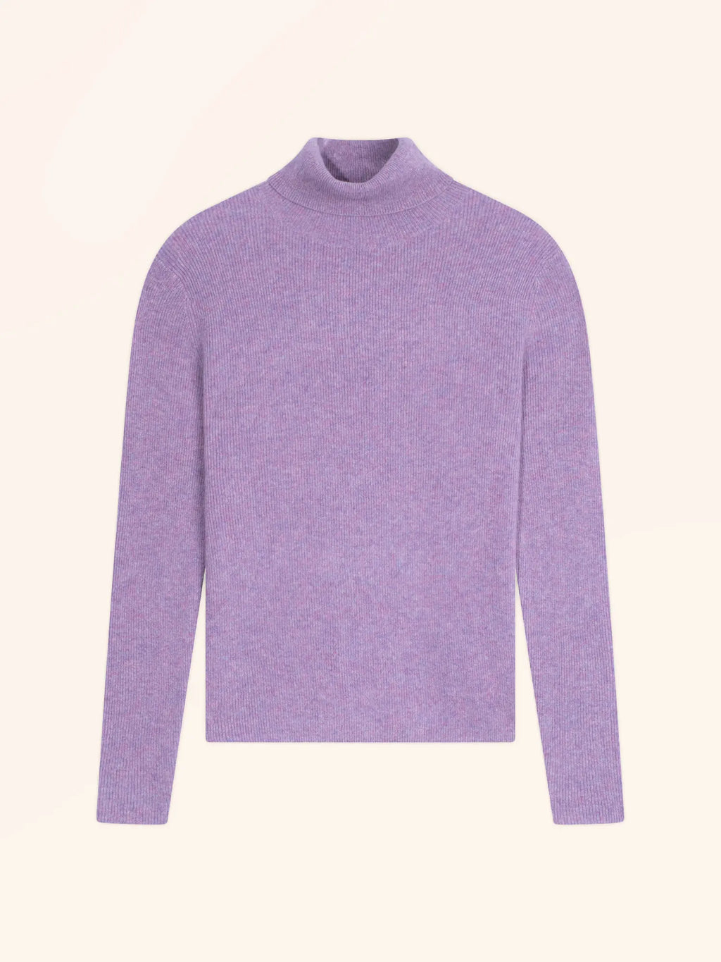 LANAIS Pull Col Roulé Lilas Chiné