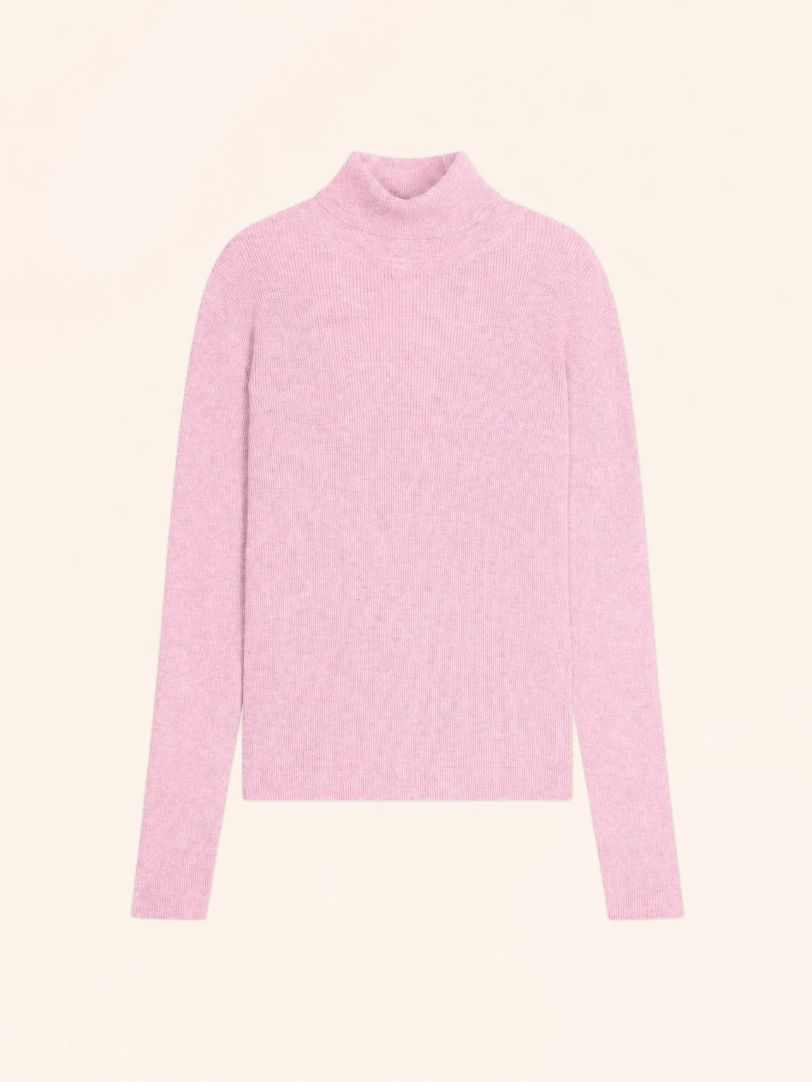 LANAIS Pull Col Roulé Quartz Rose