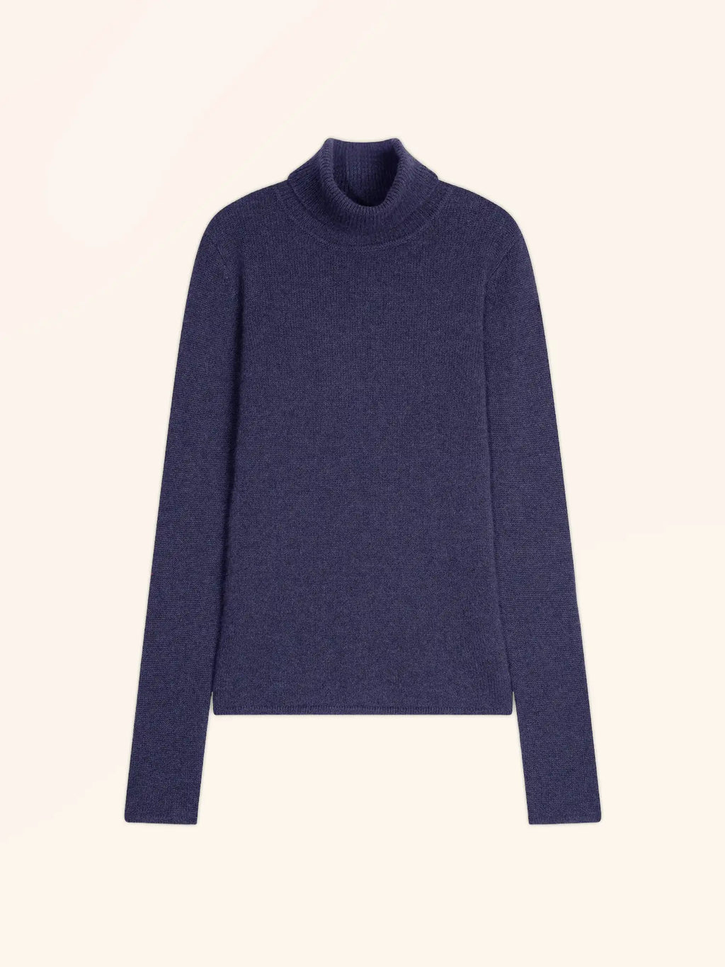 MATT Pull Col Roulé 4 Fils Violet Gris Chiné