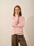 GRACE Pullover U-Boot-Ausschnitt Ballettrosa