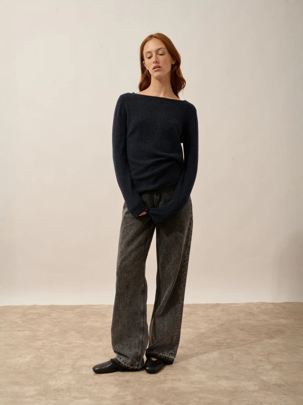 GRACE Pull Col Bateau Caviar