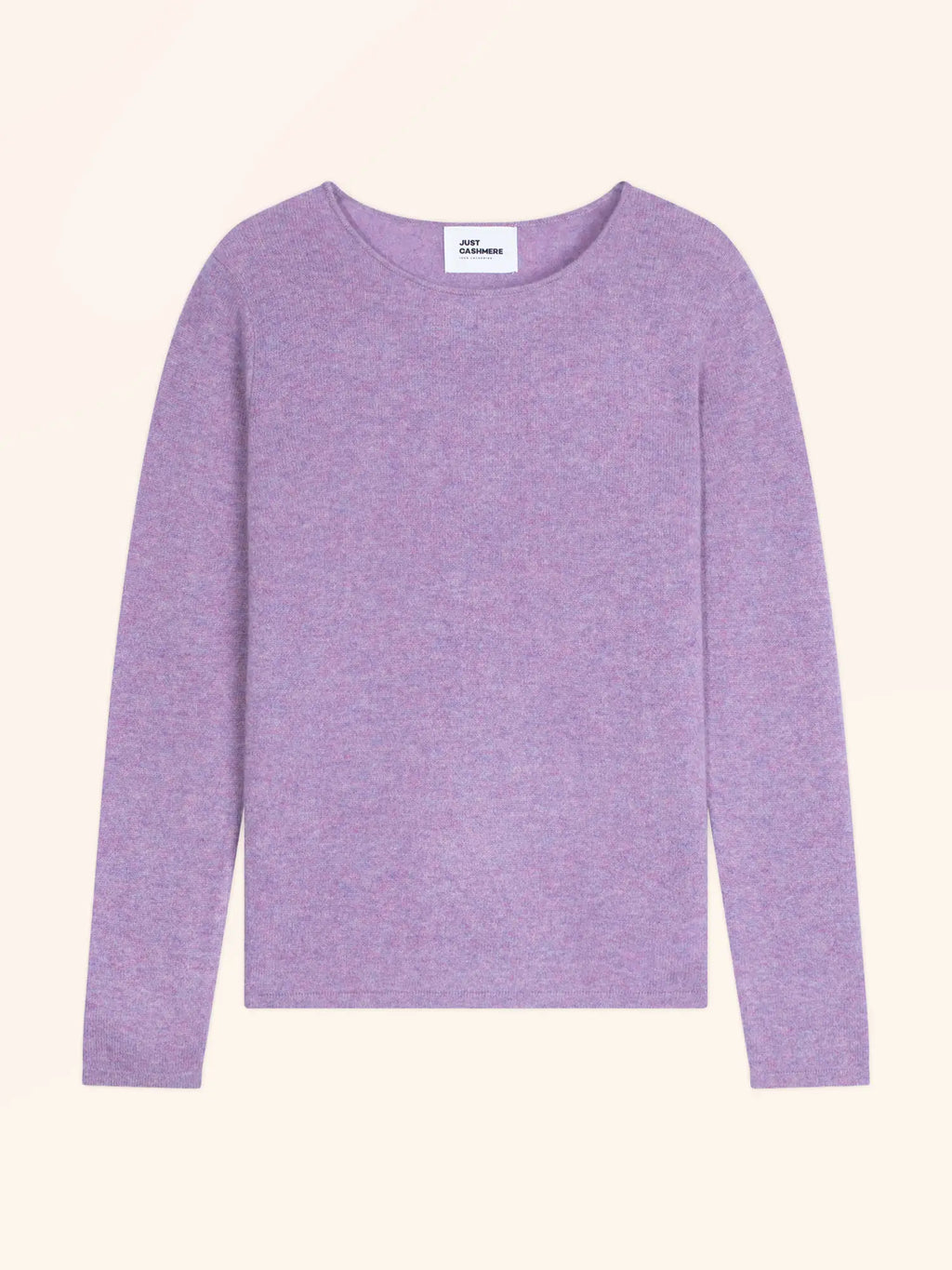 VIVIAN Pull Col Rond Lilas Chiné