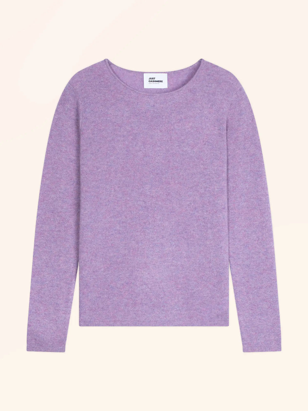 VIVIAN Pull Col Rond Lilas Chiné