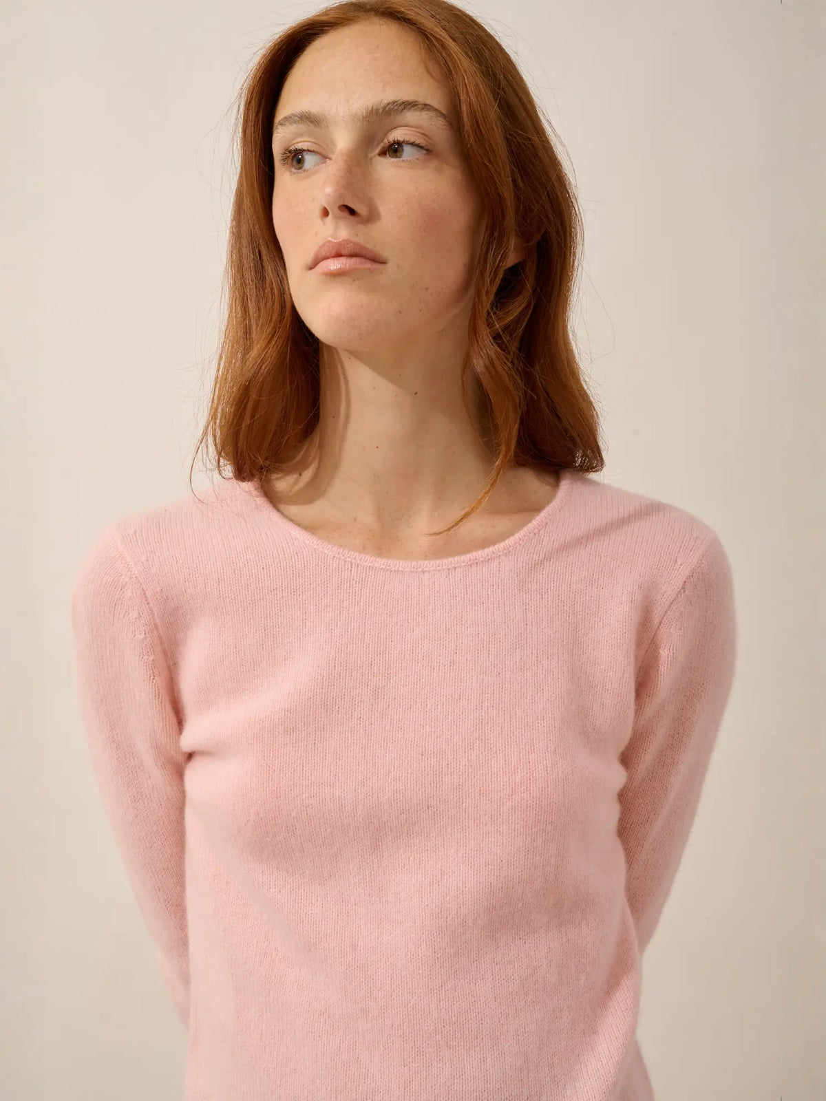 JOYCE Pull Col Rond 4 Fils Ballerine