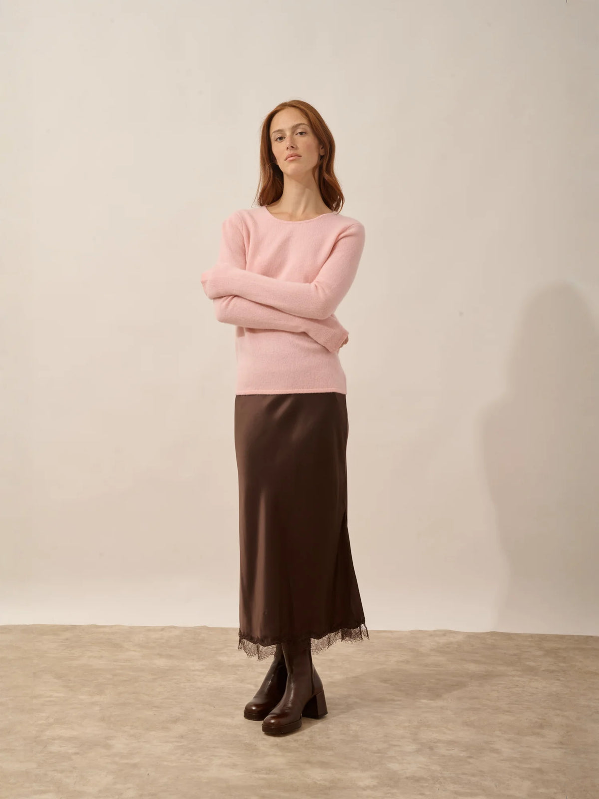 JOYCE Pull Col Rond 4 Fils Ballerine