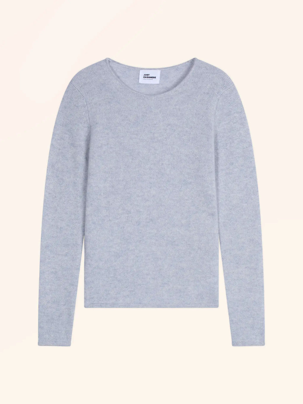 JOYCE Pull Col Rond 4 Fils Bleu Dragée Chiné