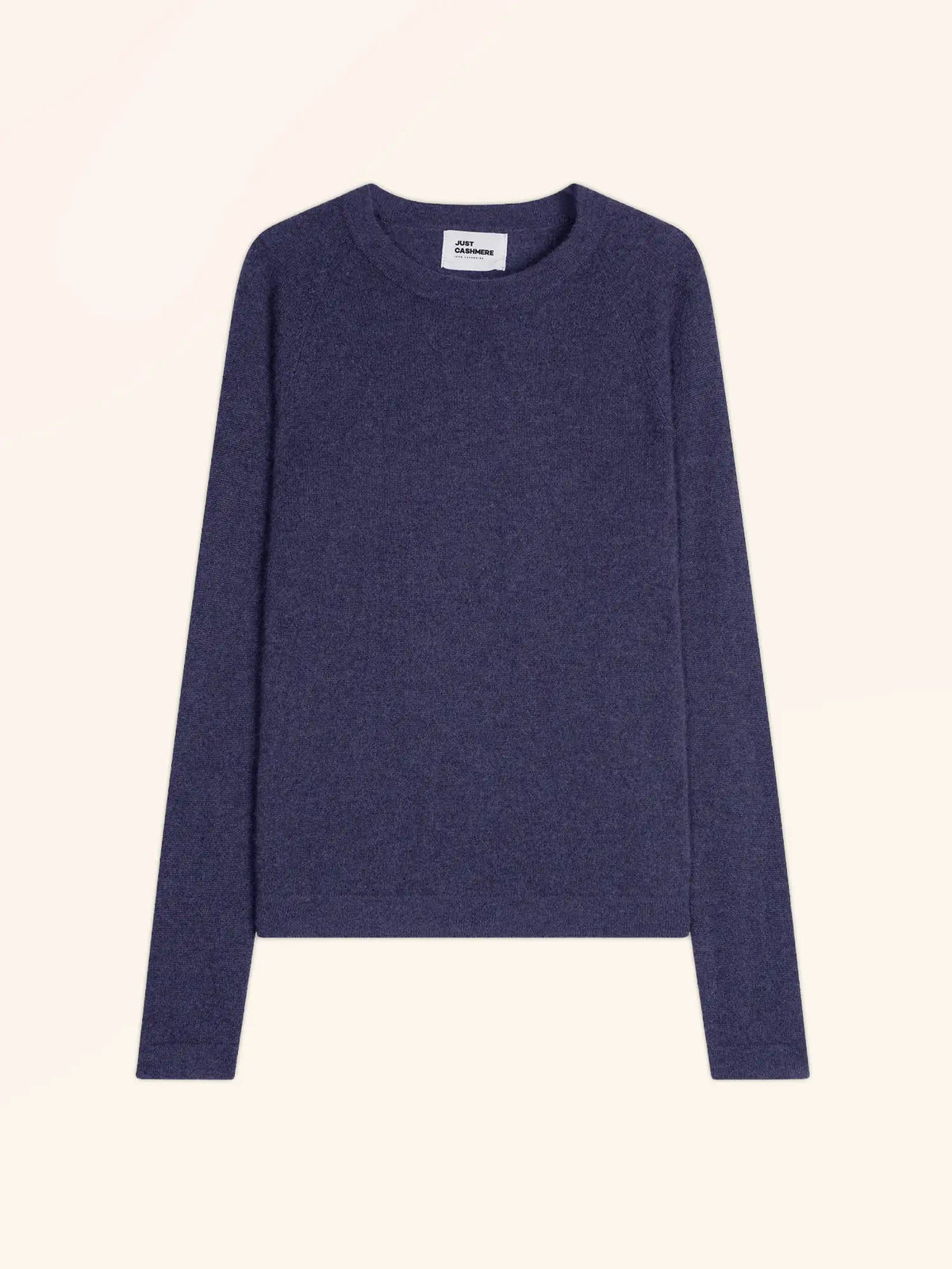 JANE Pull Col Rond Violet Gris Chiné