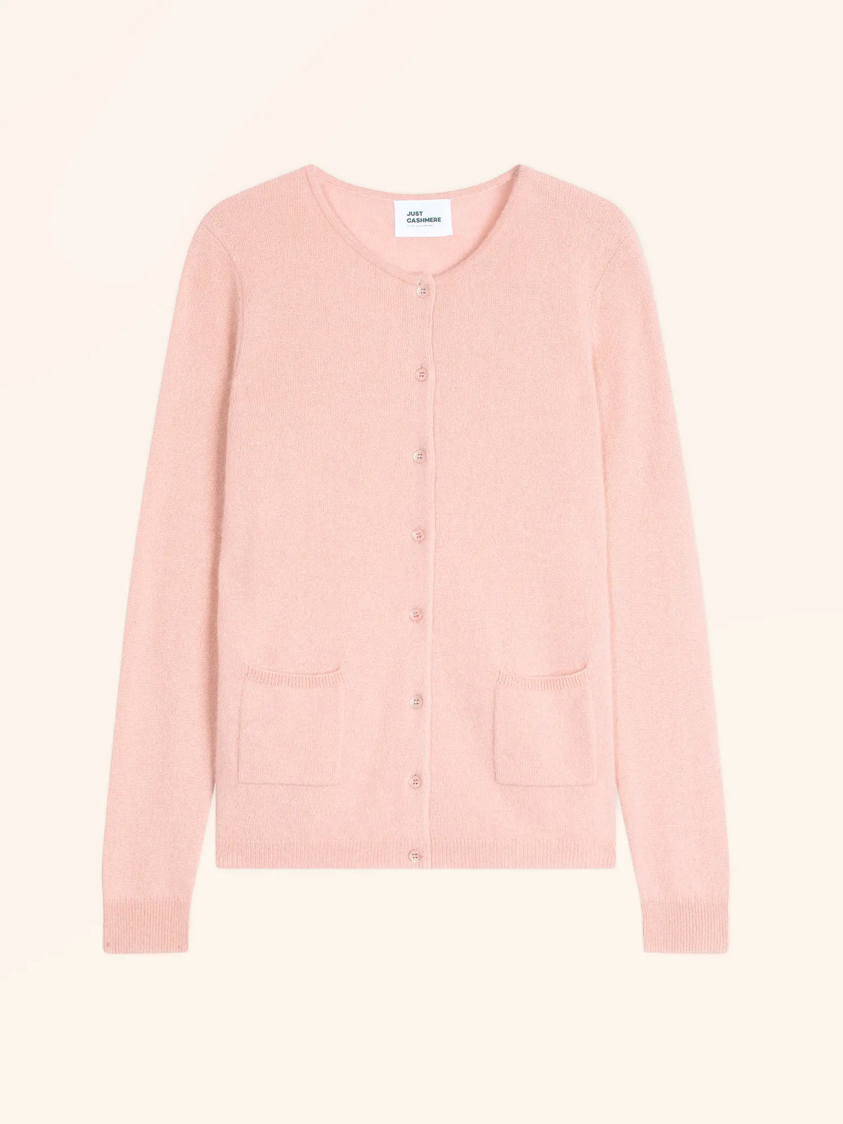 KATHARINE Cardigan Crew Neck Ballet Pink