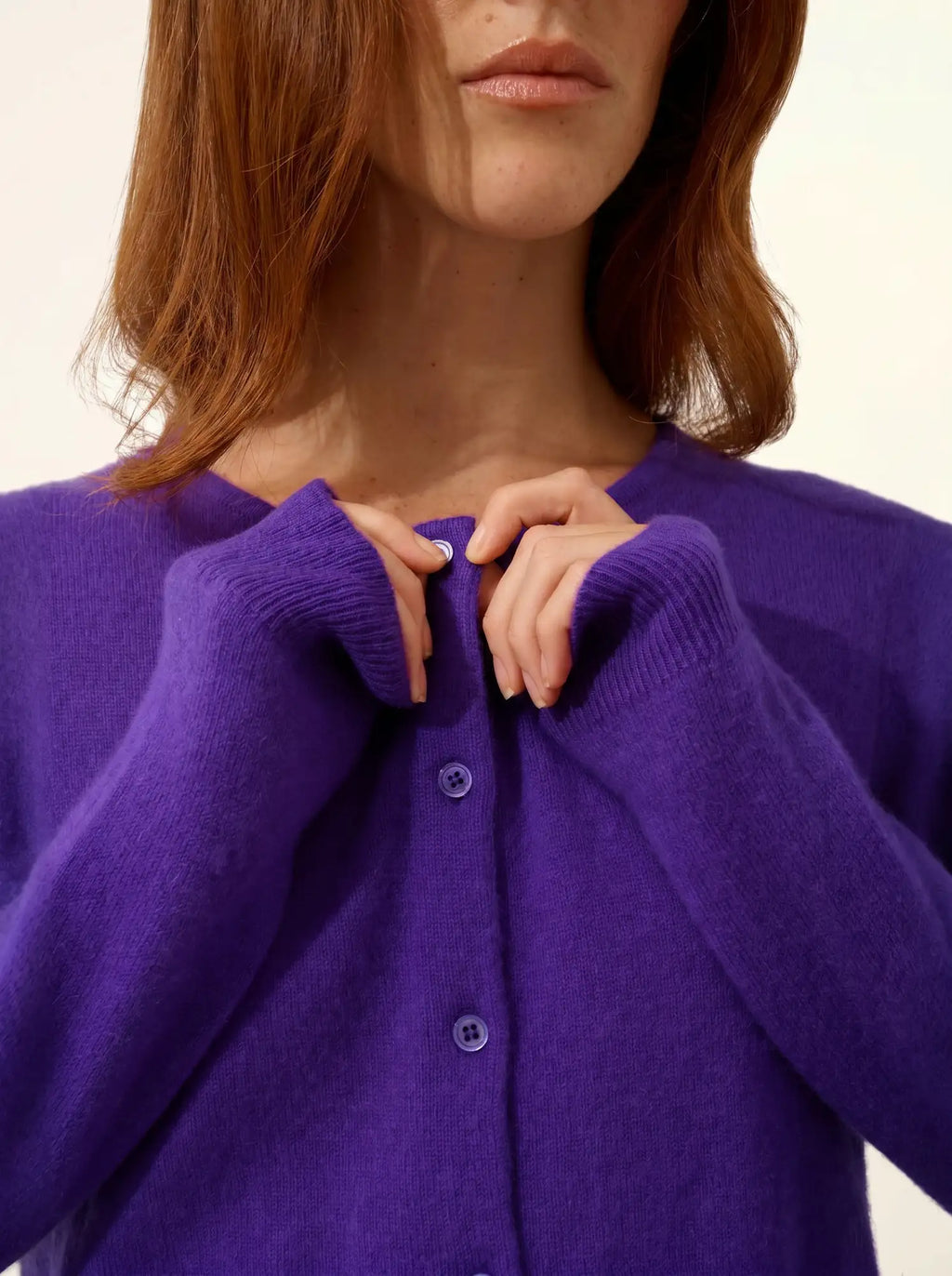 KATHARINE Cardigan Col Rond Gentiane