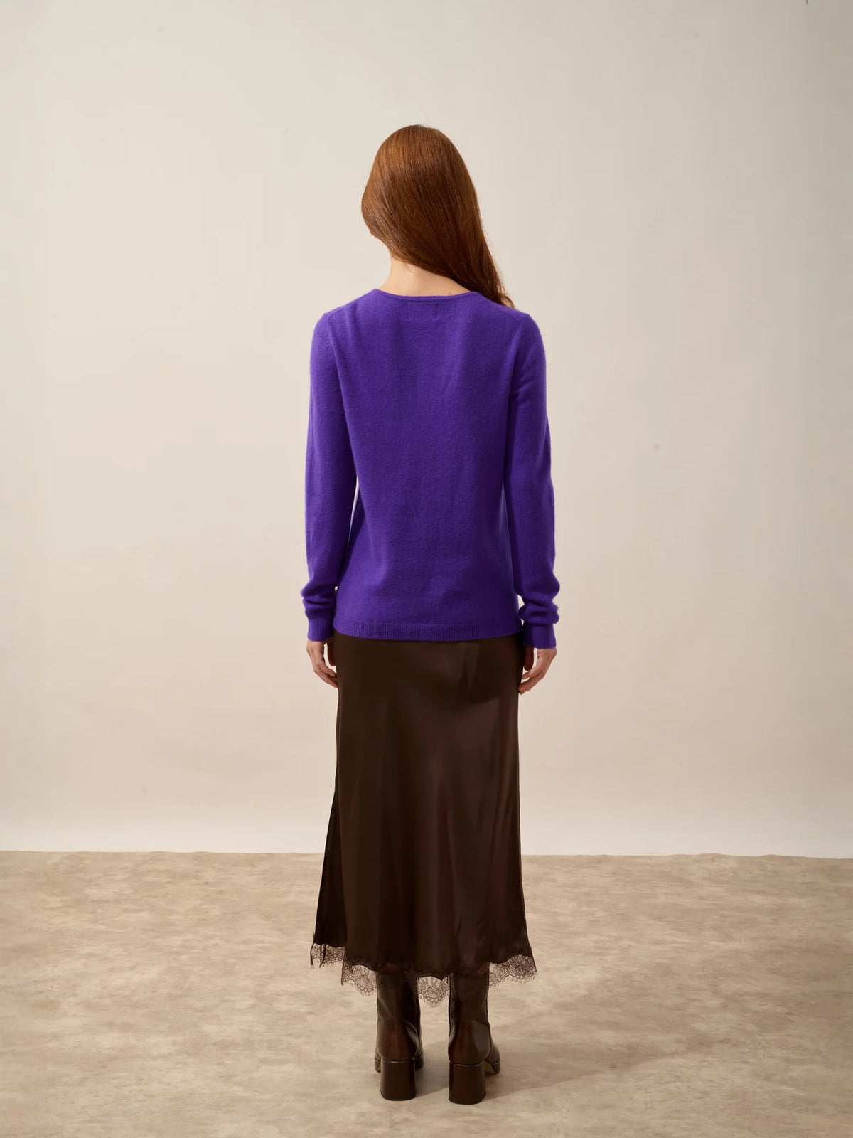 KATHARINE Cardigan Col Rond Gentiane