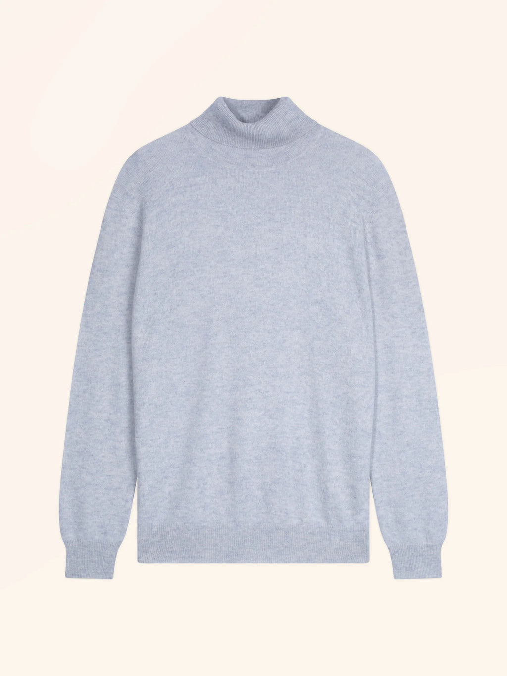 CONNOR Pull Col Roulé Bleu Dragée Chiné