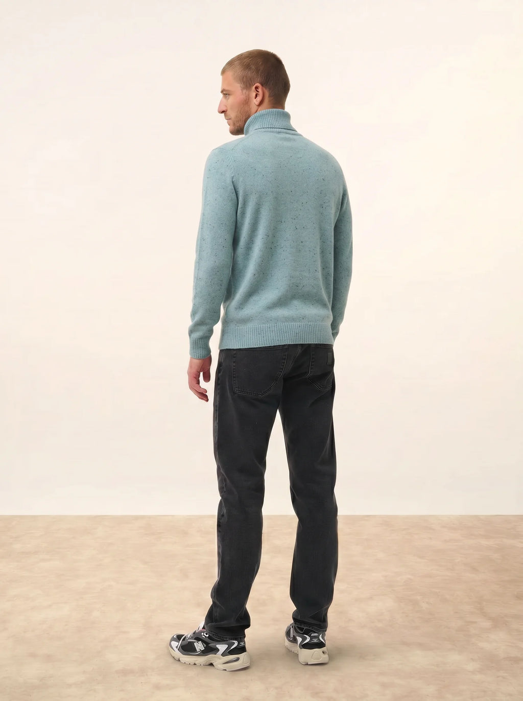CONNOR Pullover Rollkragen Hellpetrol
