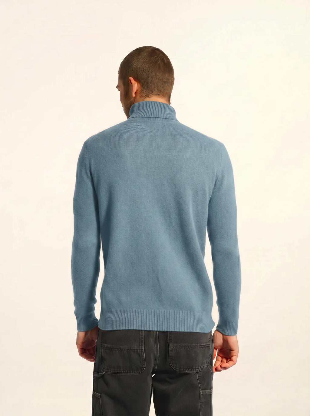 SACHA Sweater Turtleneck 4 Ply Light Petrol