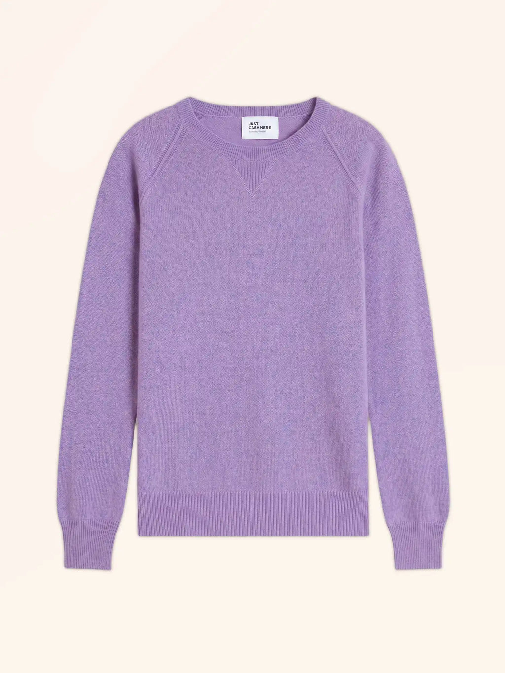 HELEN Pull Col Rond Lilas Chiné