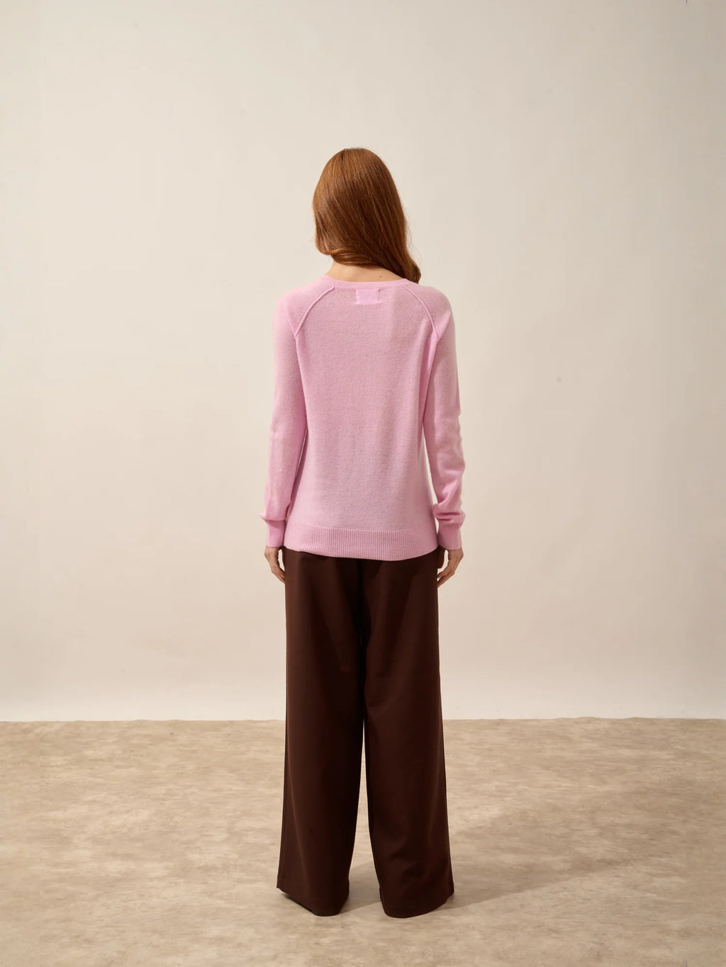 HELEN Pullover Rundhalsausschnitt Rosenquarz