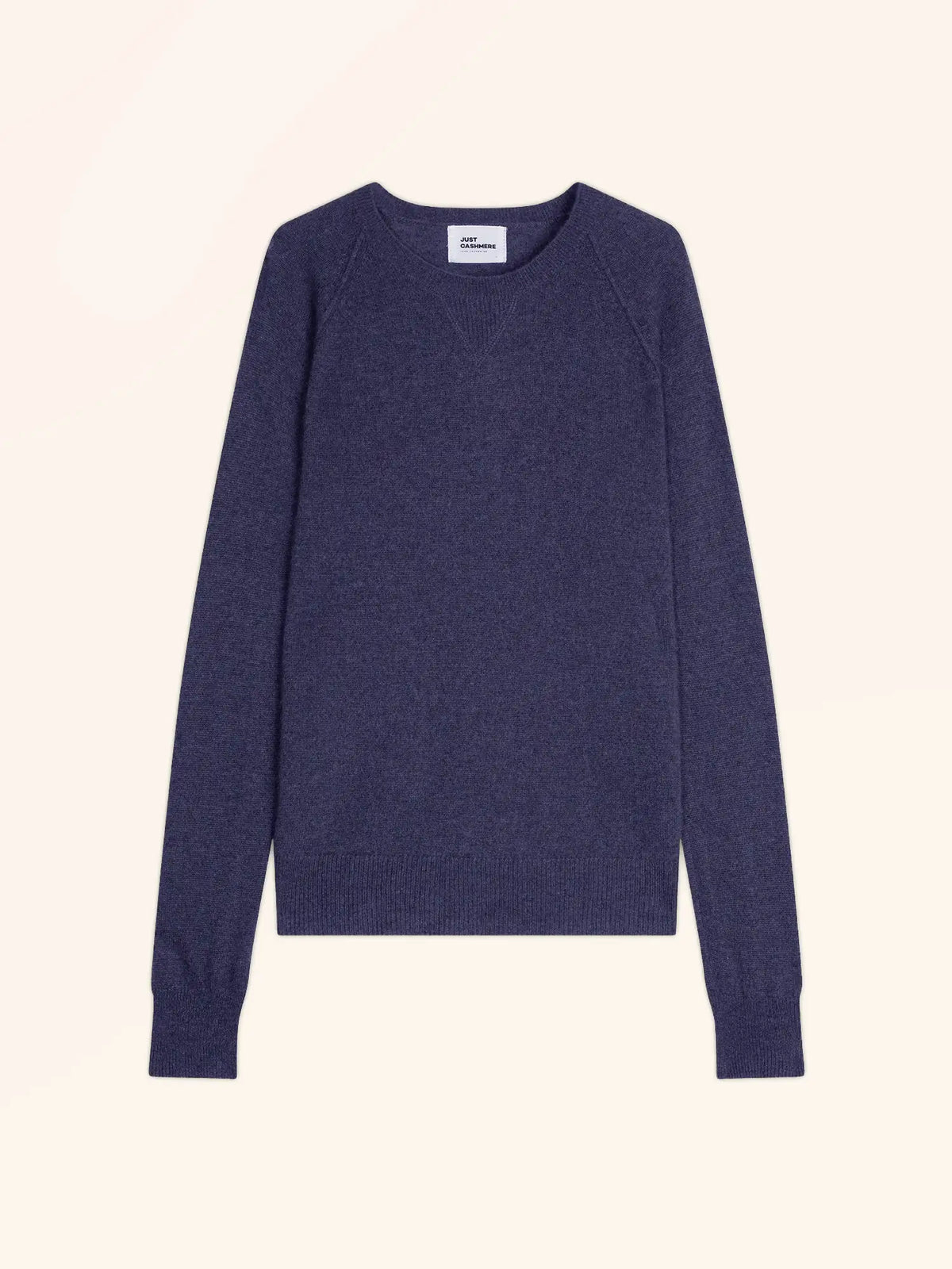 HELEN Pull Col Rond Violet Gris Chiné