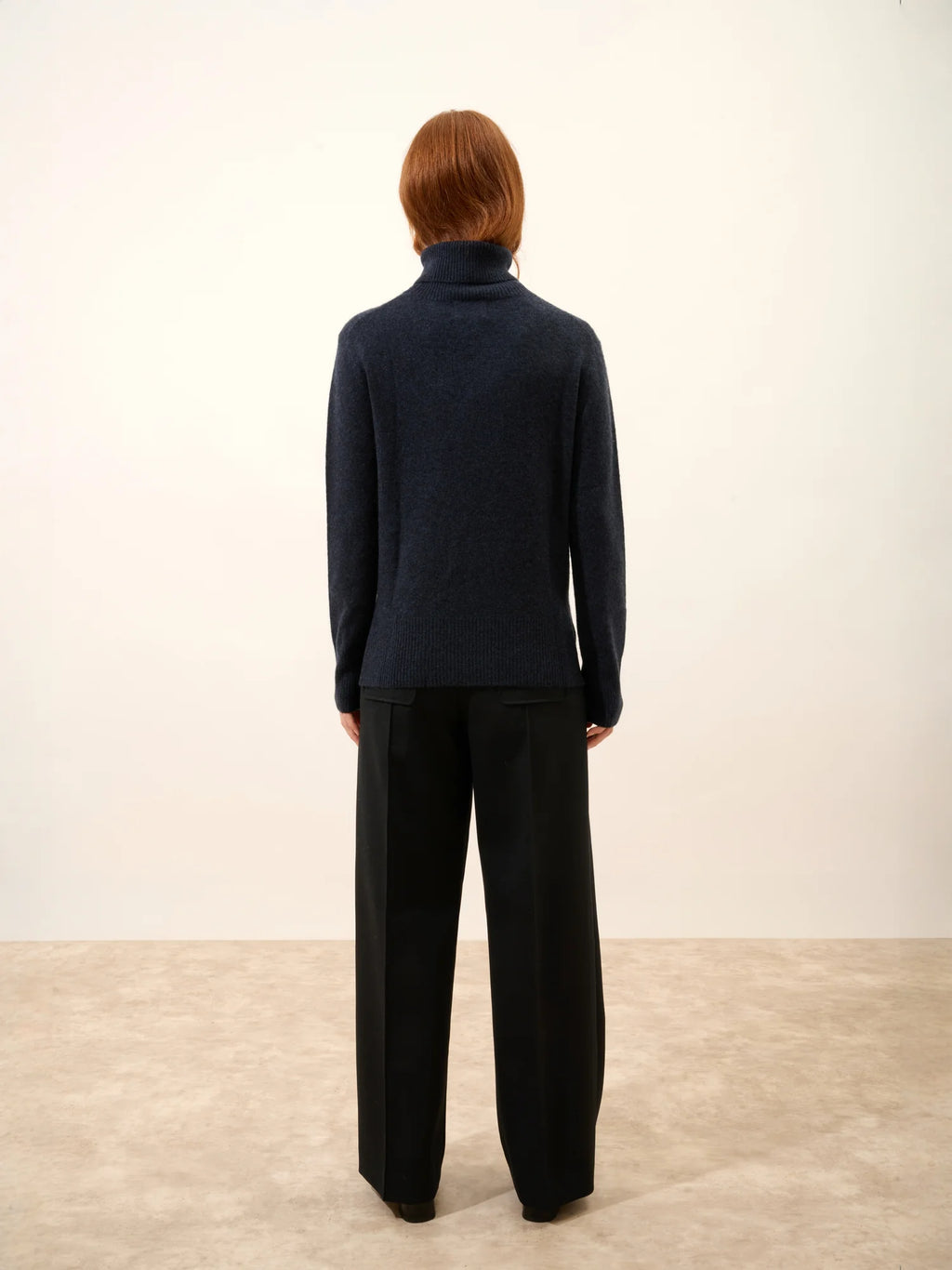 LEXIE Pull Col Roulé Caviar
