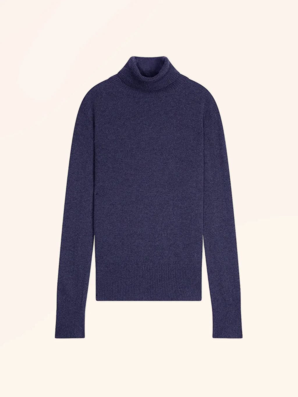 LEXIE Pull Col Roulé Violet Gris Chiné