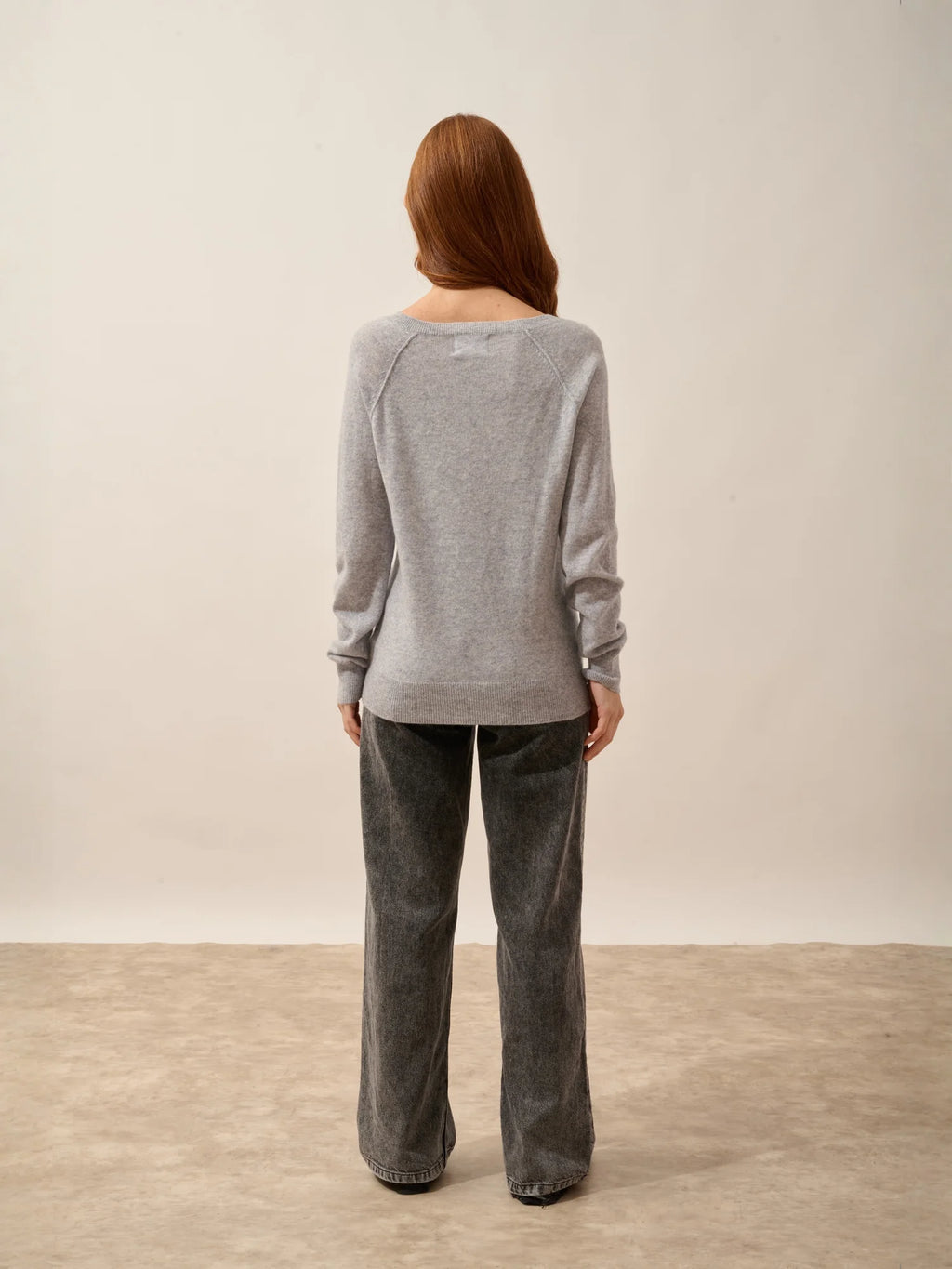 PHOEBE Pull Col V Horizon Chiné