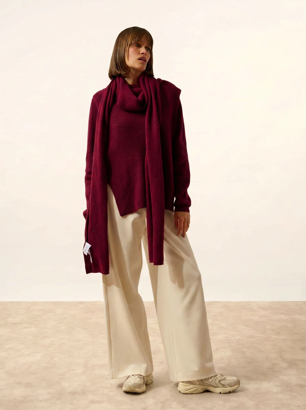 SPENCER Écharpe Bordeaux