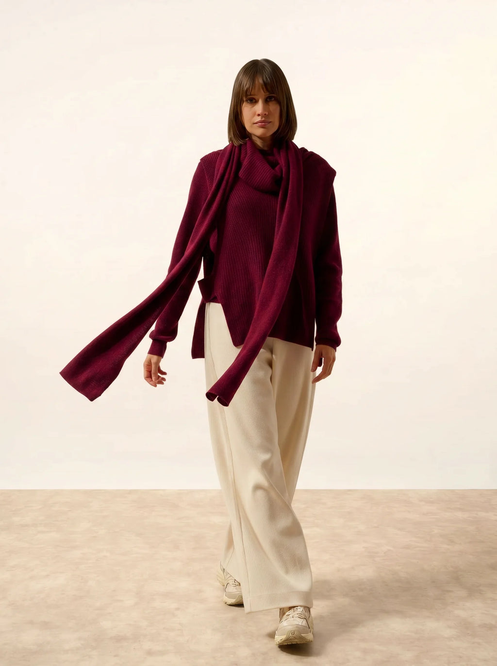 SPENCER Écharpe Bordeaux