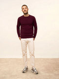 NOE Pullover Rundhalsausschnitt Bordeaux