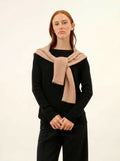 ALVERIS Pull Col Rond Noir