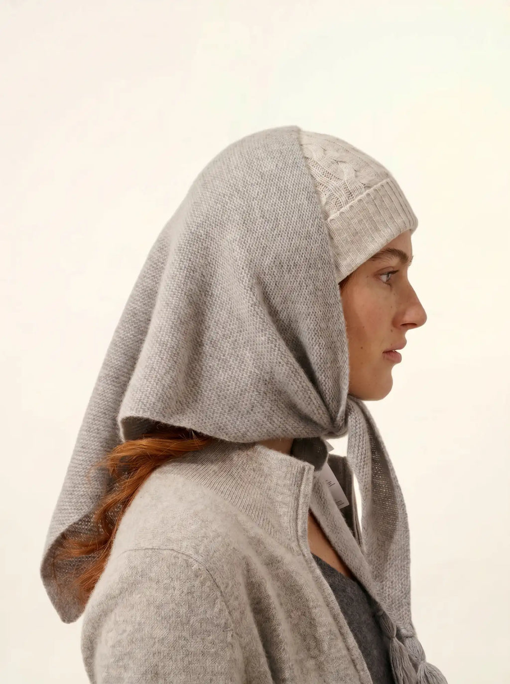 CLEO Bonnet 4 Fils Glacier Chiné