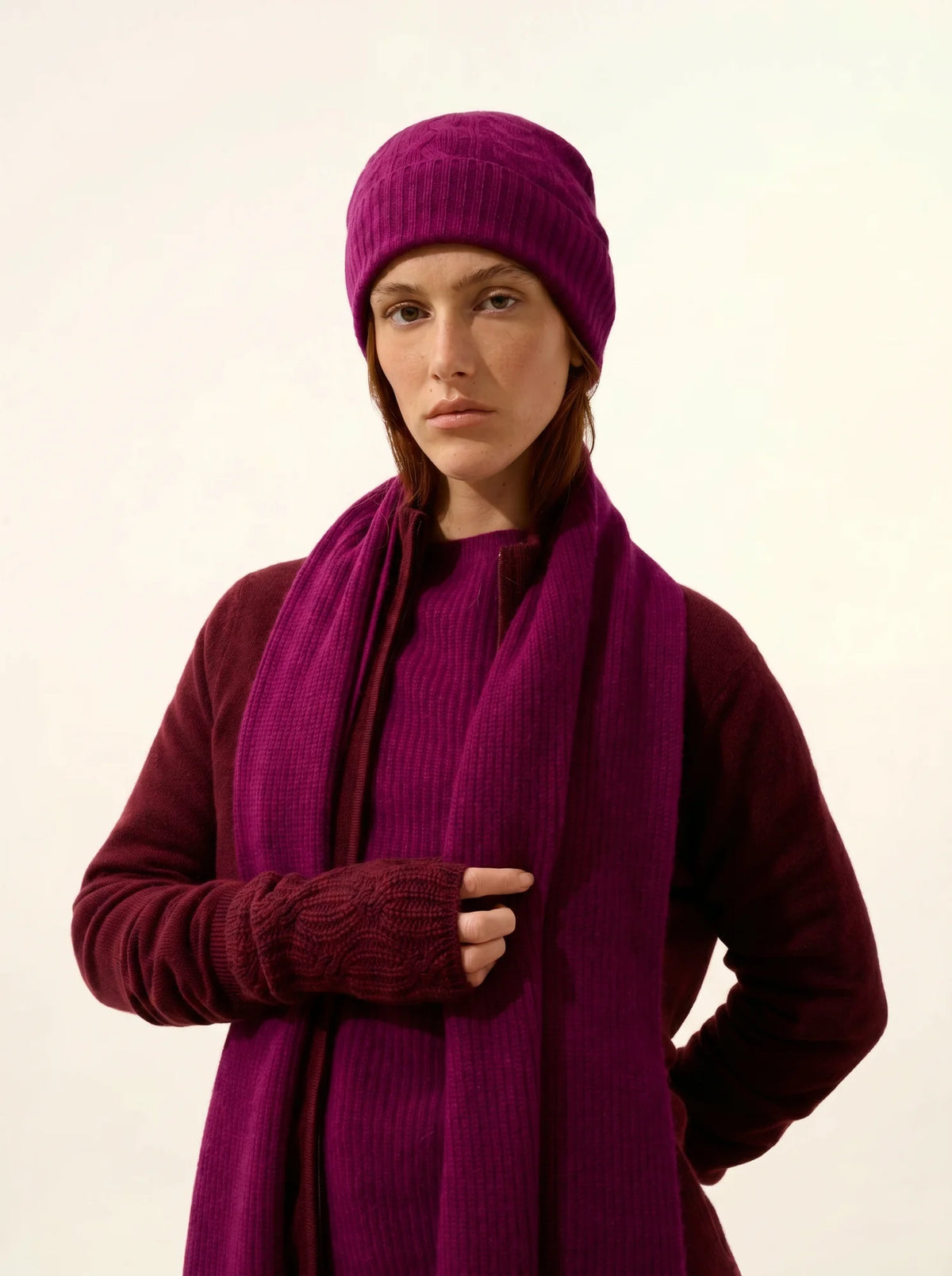 CLEO Bonnet 4 Fils Prune