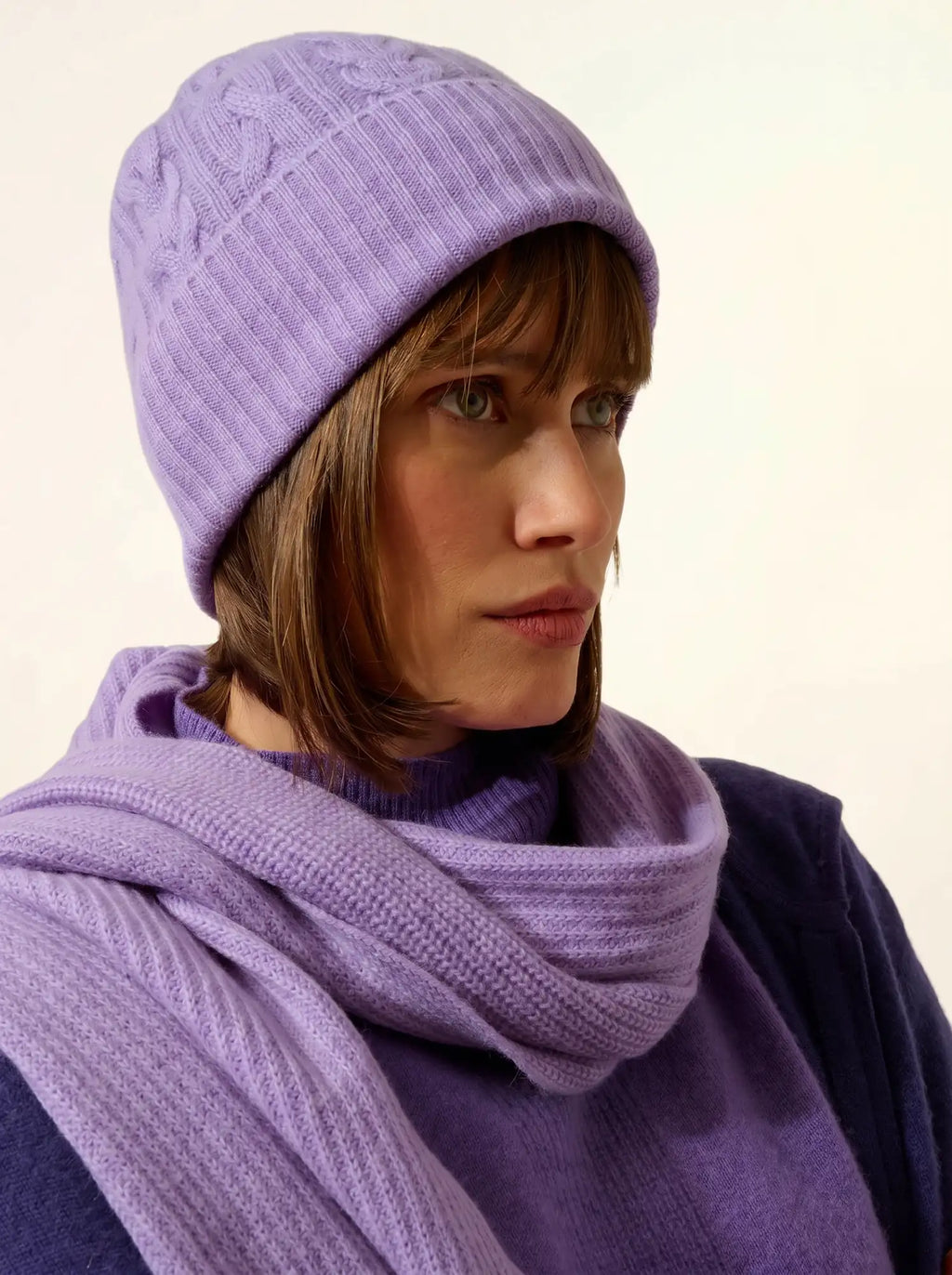 CLEO Mütze 4-fädig Lavendel