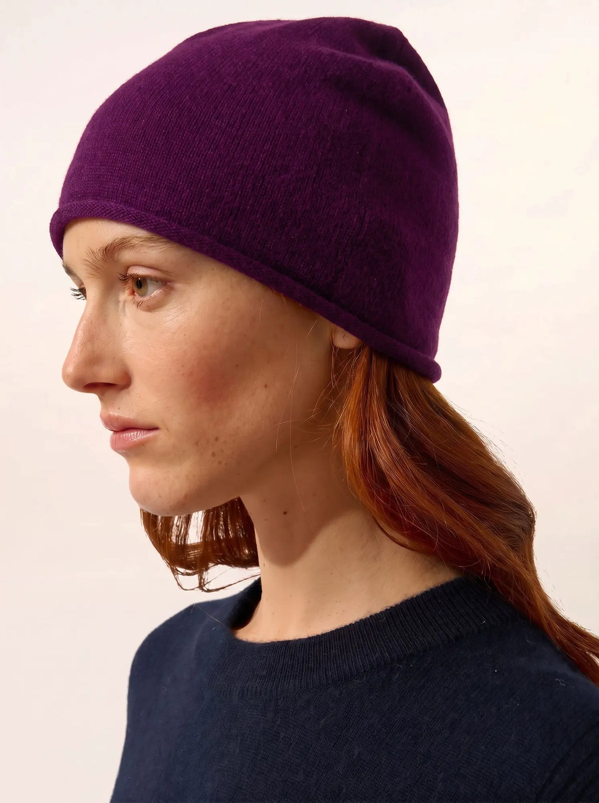 LAUREN Mütze Pflaumenblau