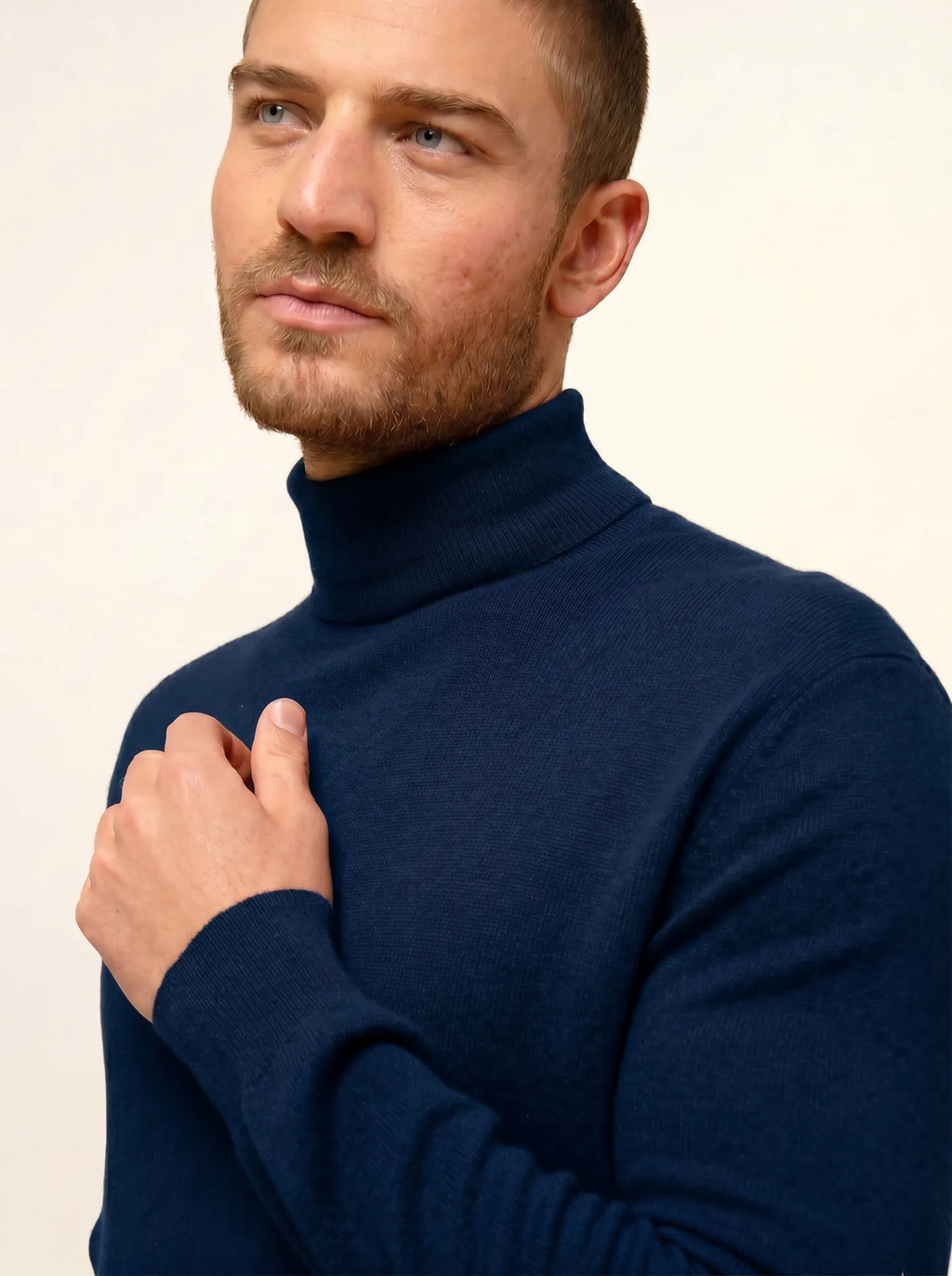 CONNOR Pullover Rollkragen Mitternachtsblau