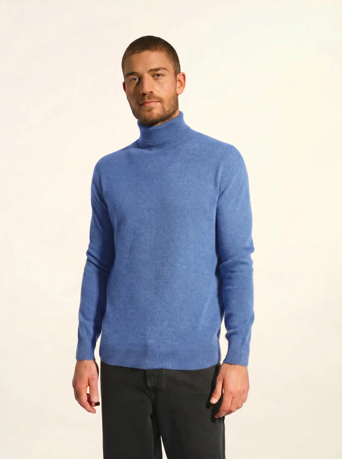 CONNOR Pullover Rollkragen Himmelblau