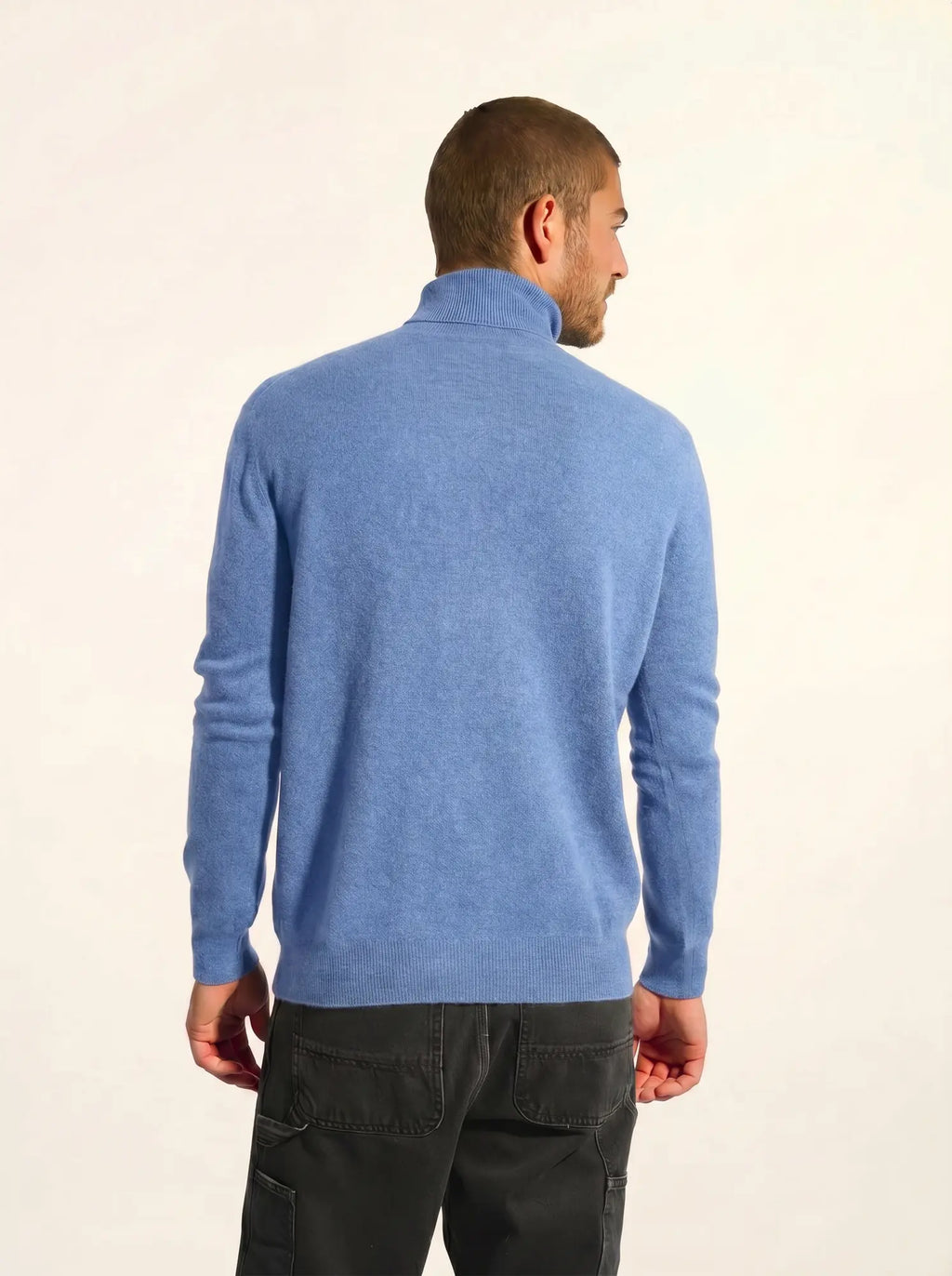 CONNOR Pullover Rollkragen Himmelblau