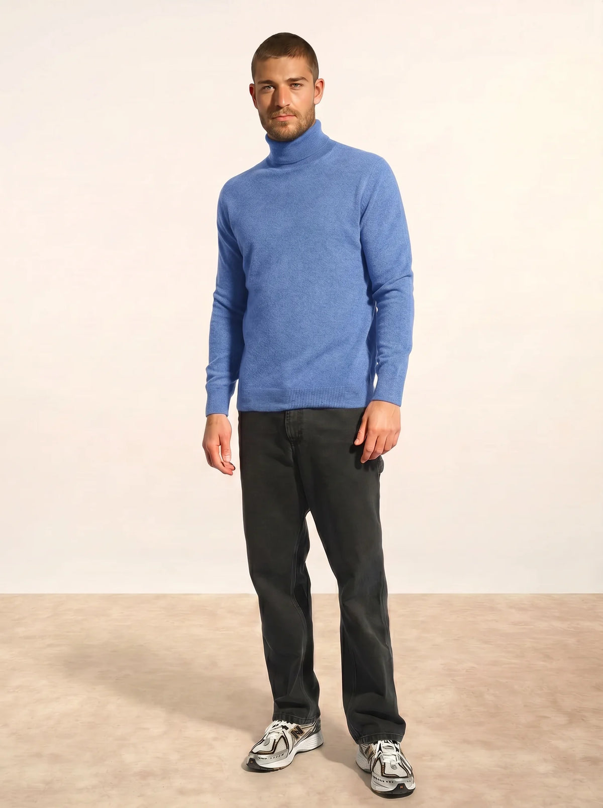 CONNOR Pullover Rollkragen Himmelblau