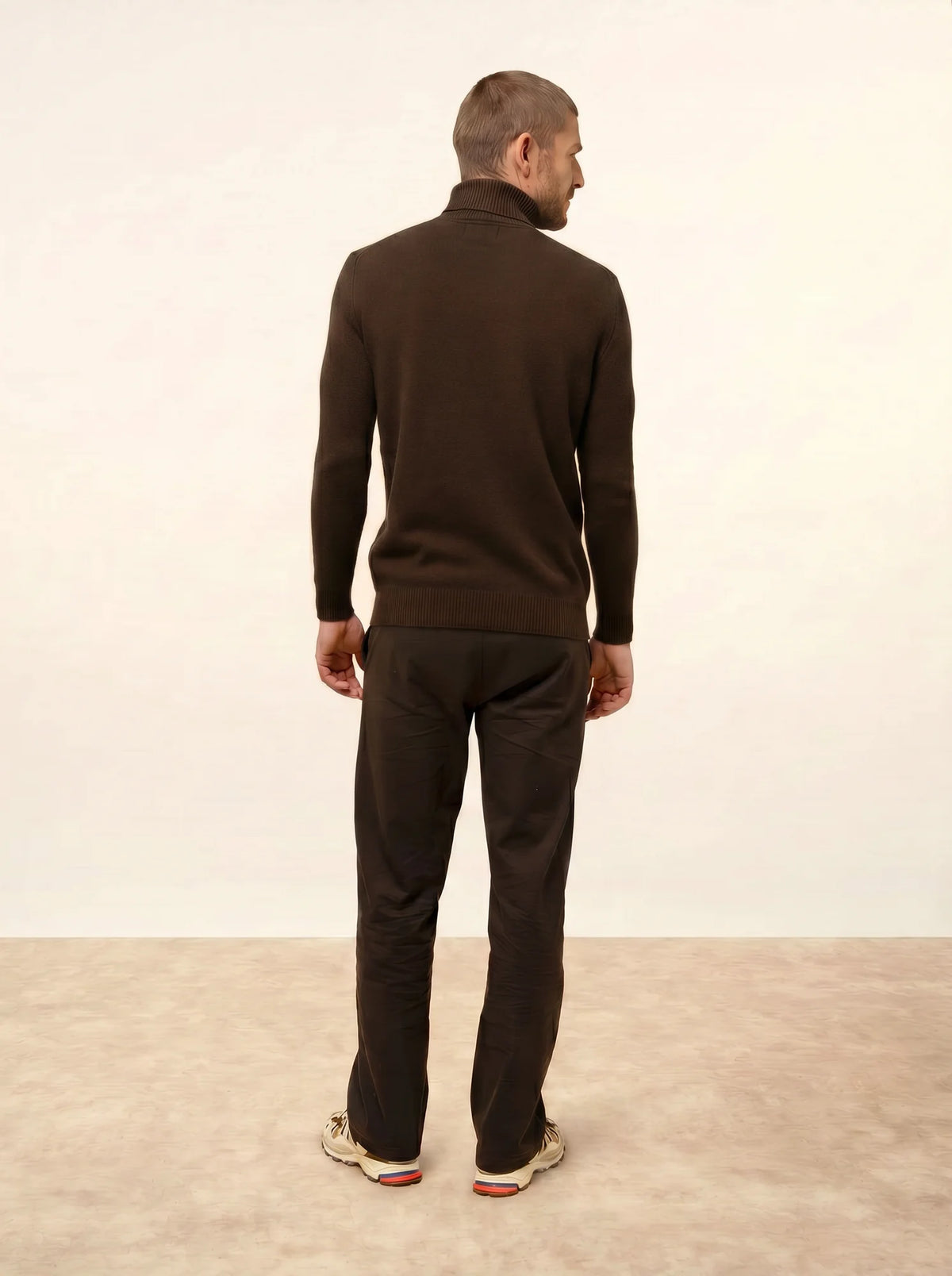 SACHA Pullover Rollkragen 4-fädig Schokobraun