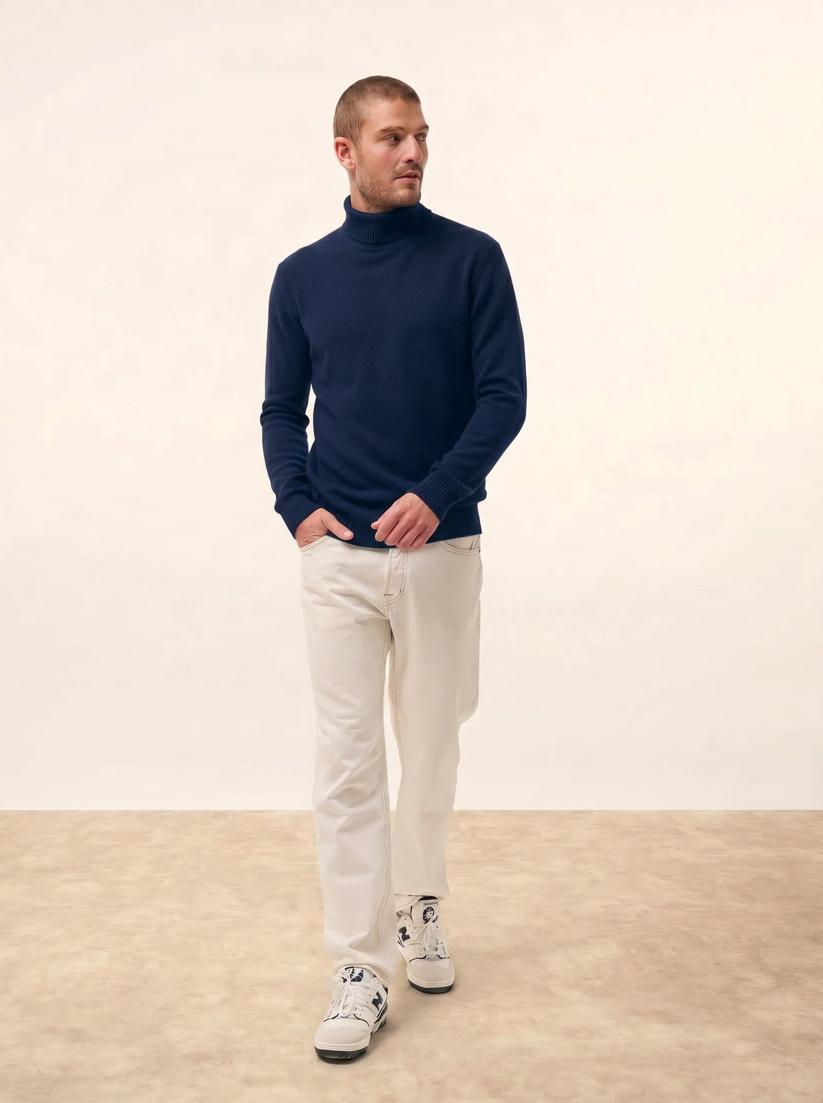 SACHA Pullover Rollkragen 4-fädig Mitternachtsblau
