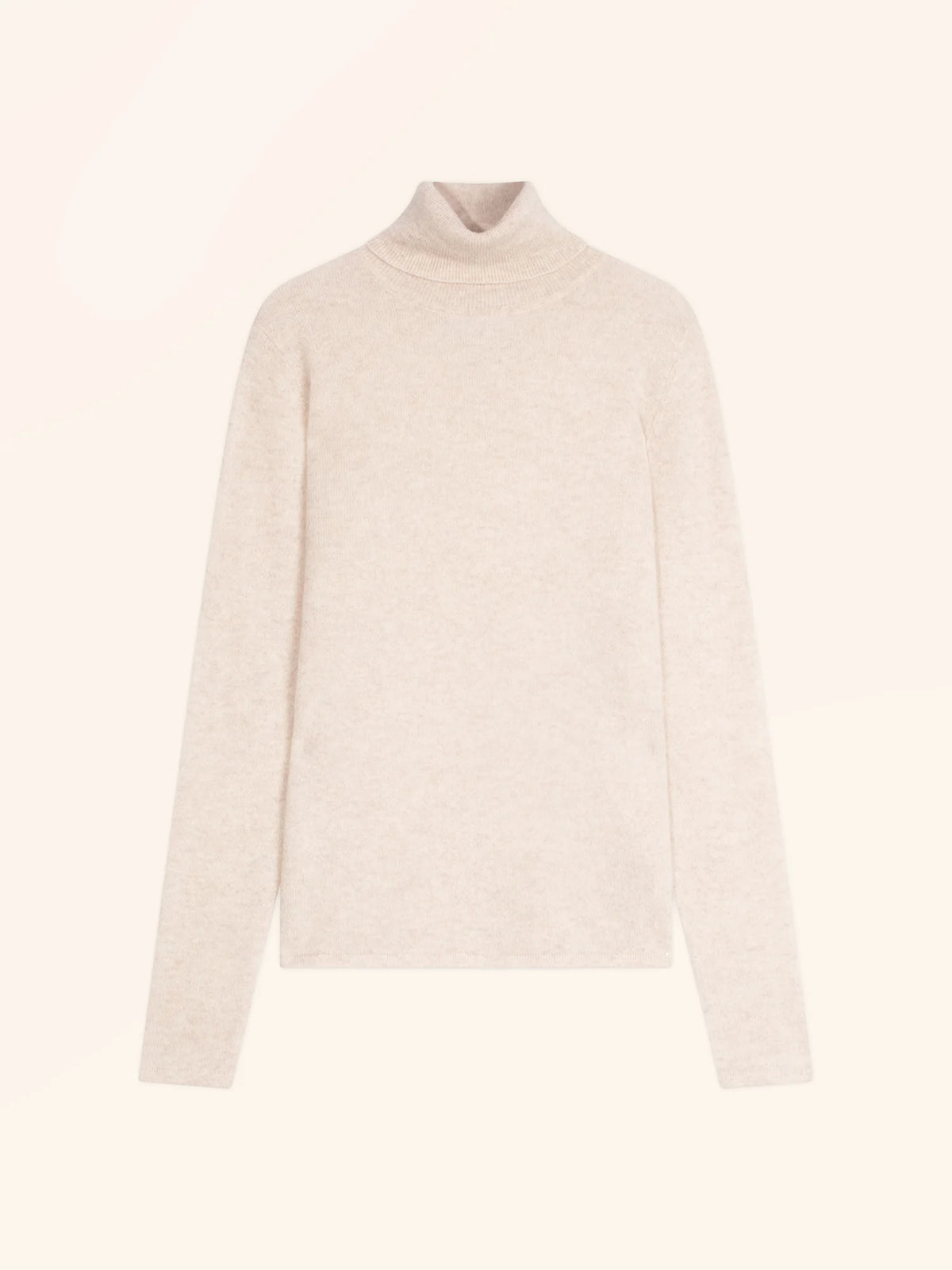 AVA Pullover Rollkragen Beige meliert