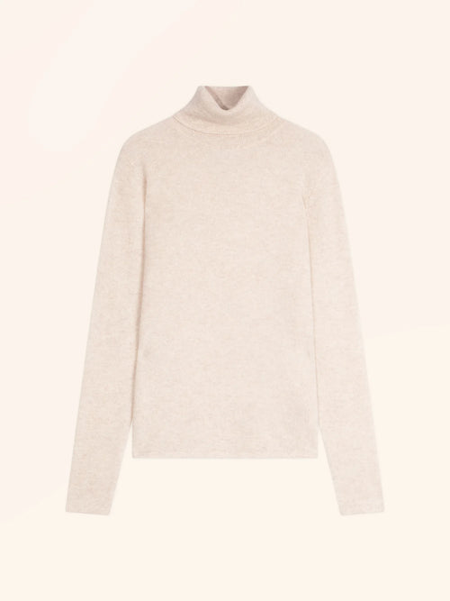 AVA Sweater Turtleneck Heather Beige