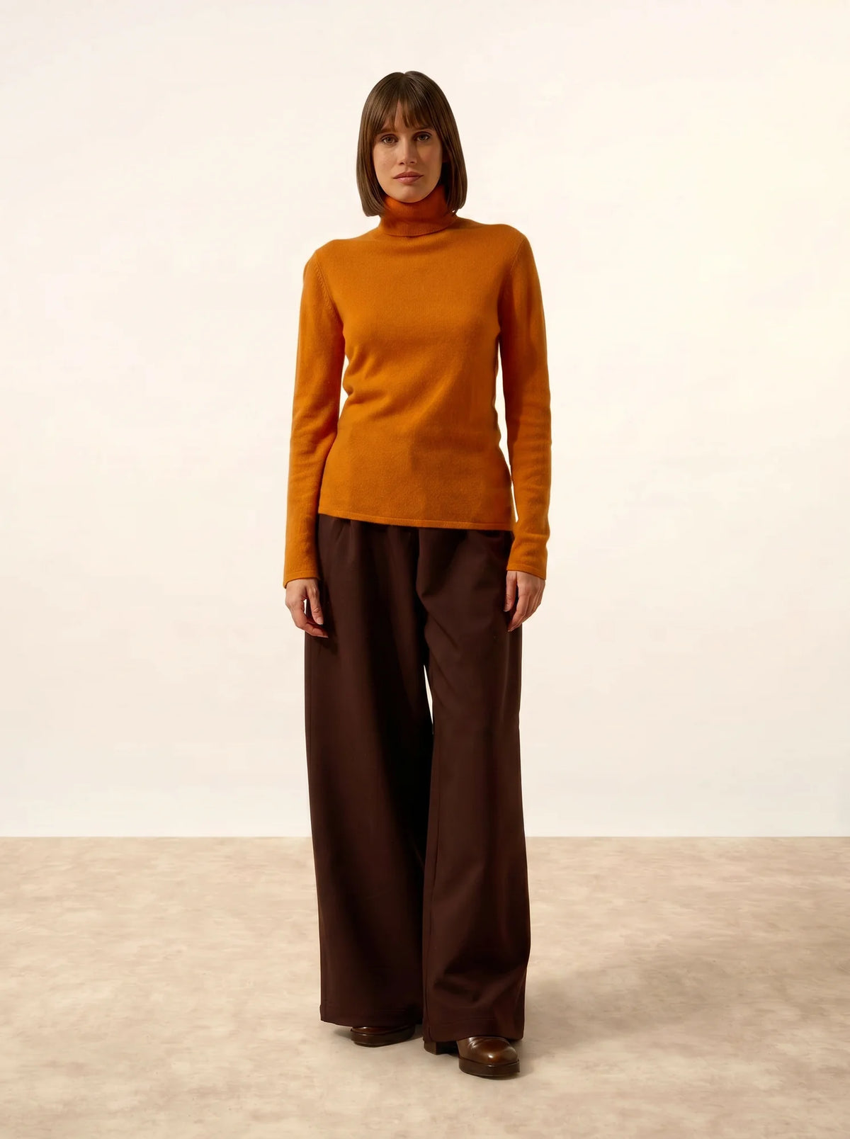 AVA Pullover Rollkragen Ocker