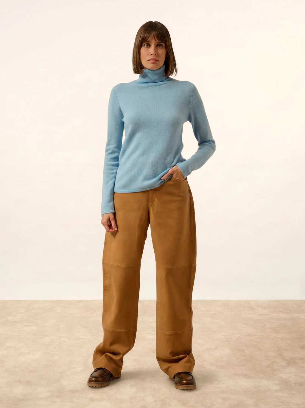 AVA Pullover Rollkragen Inkablau