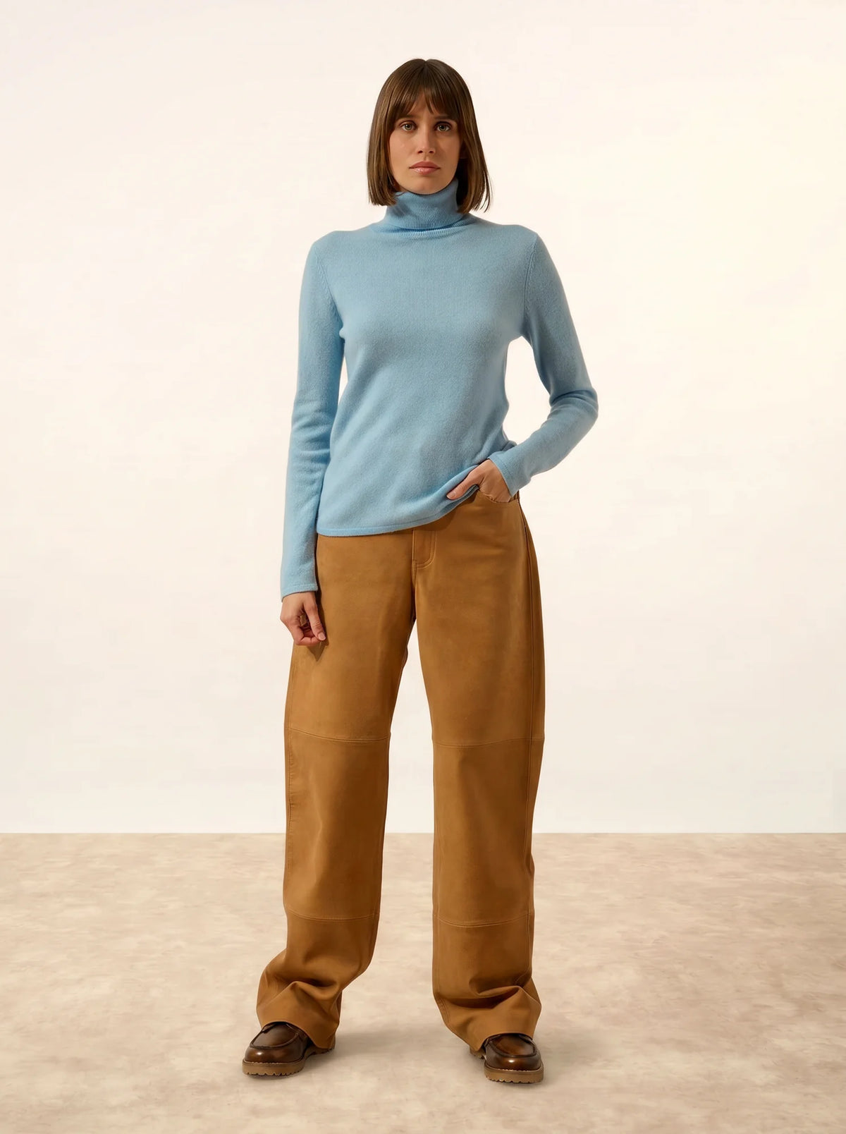 AVA Pullover Rollkragen Inkablau