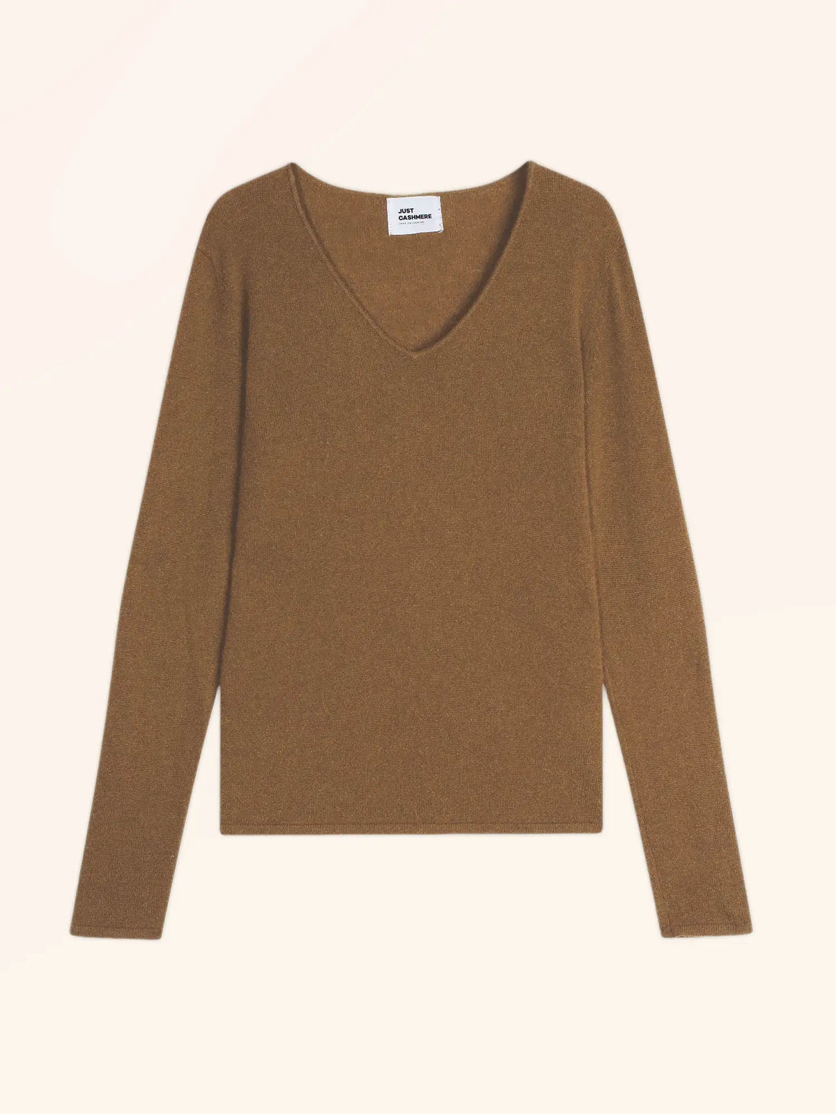 JOAN Pull Col V Noisette