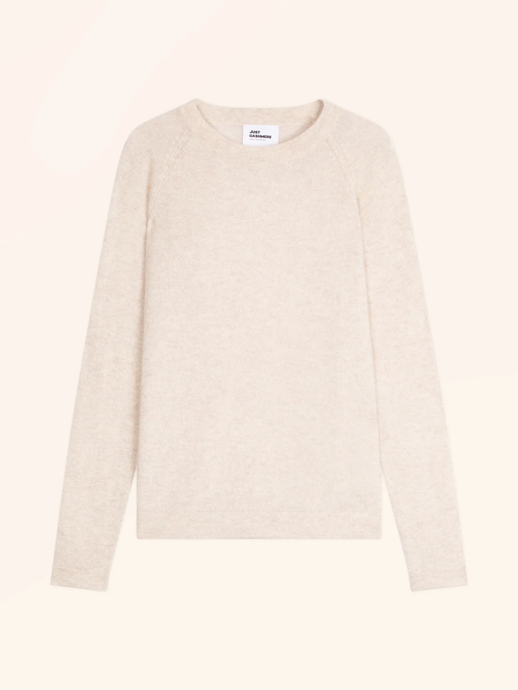 JANE Pullover Rundhalsausschnitt Beige meliert