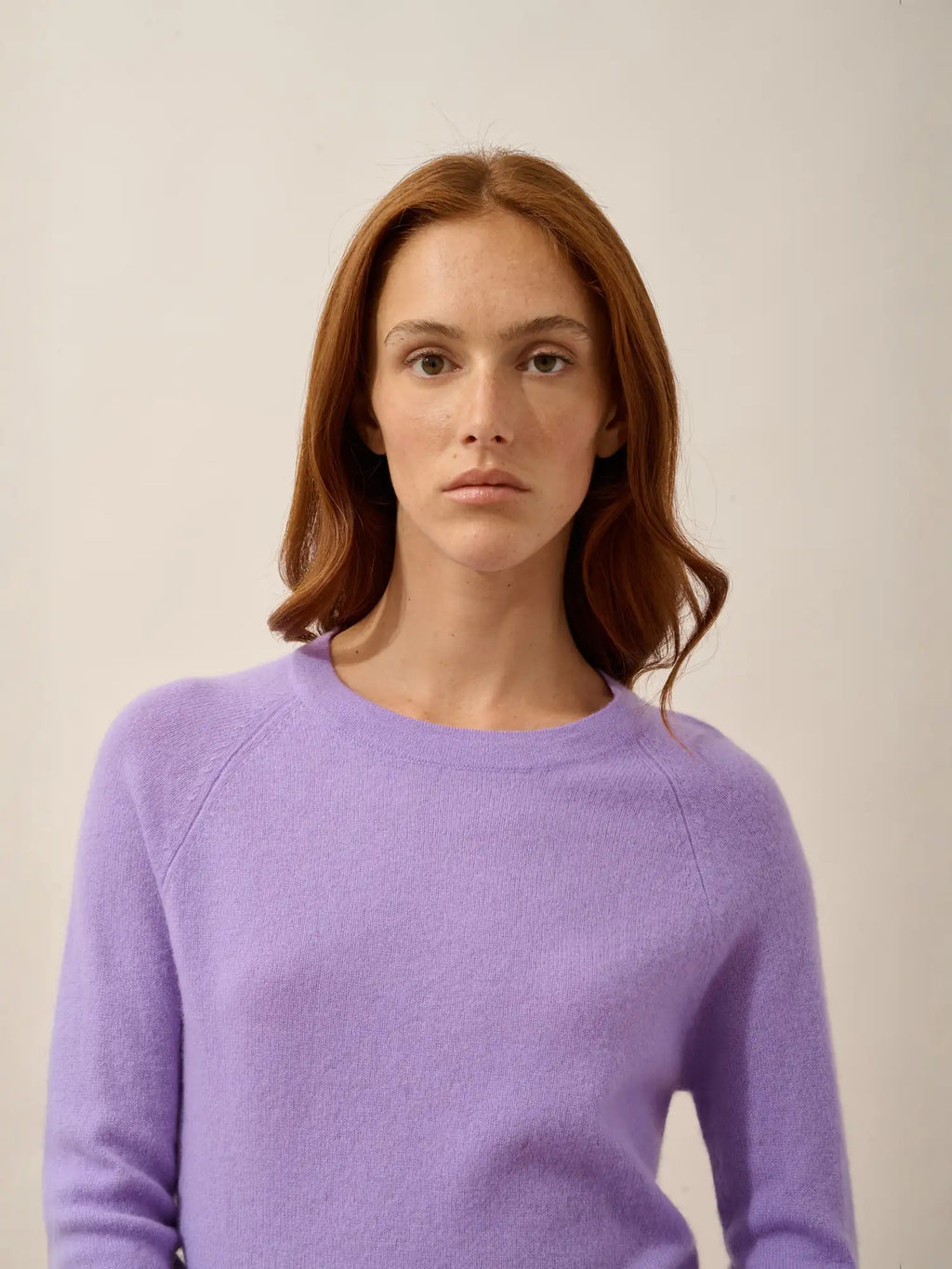 JANE Pull Col Rond Lavande