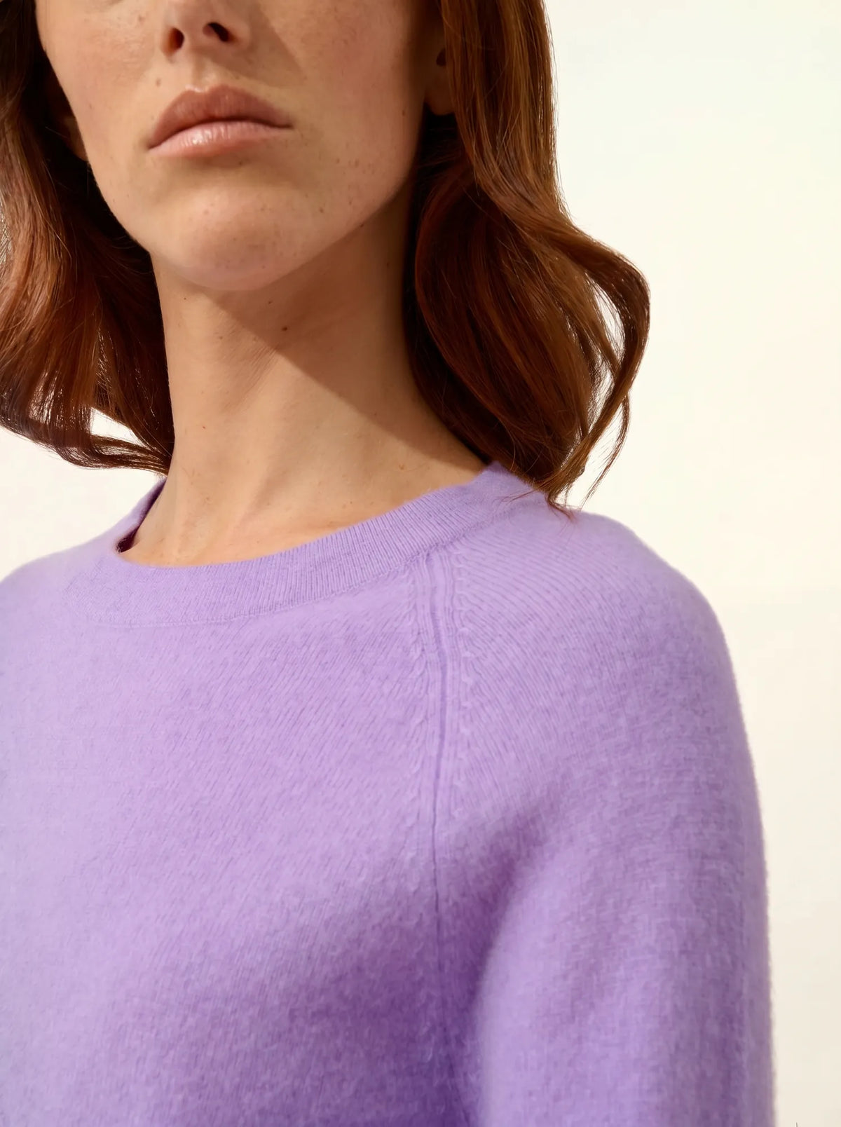 JANE Pull Col Rond Lavande