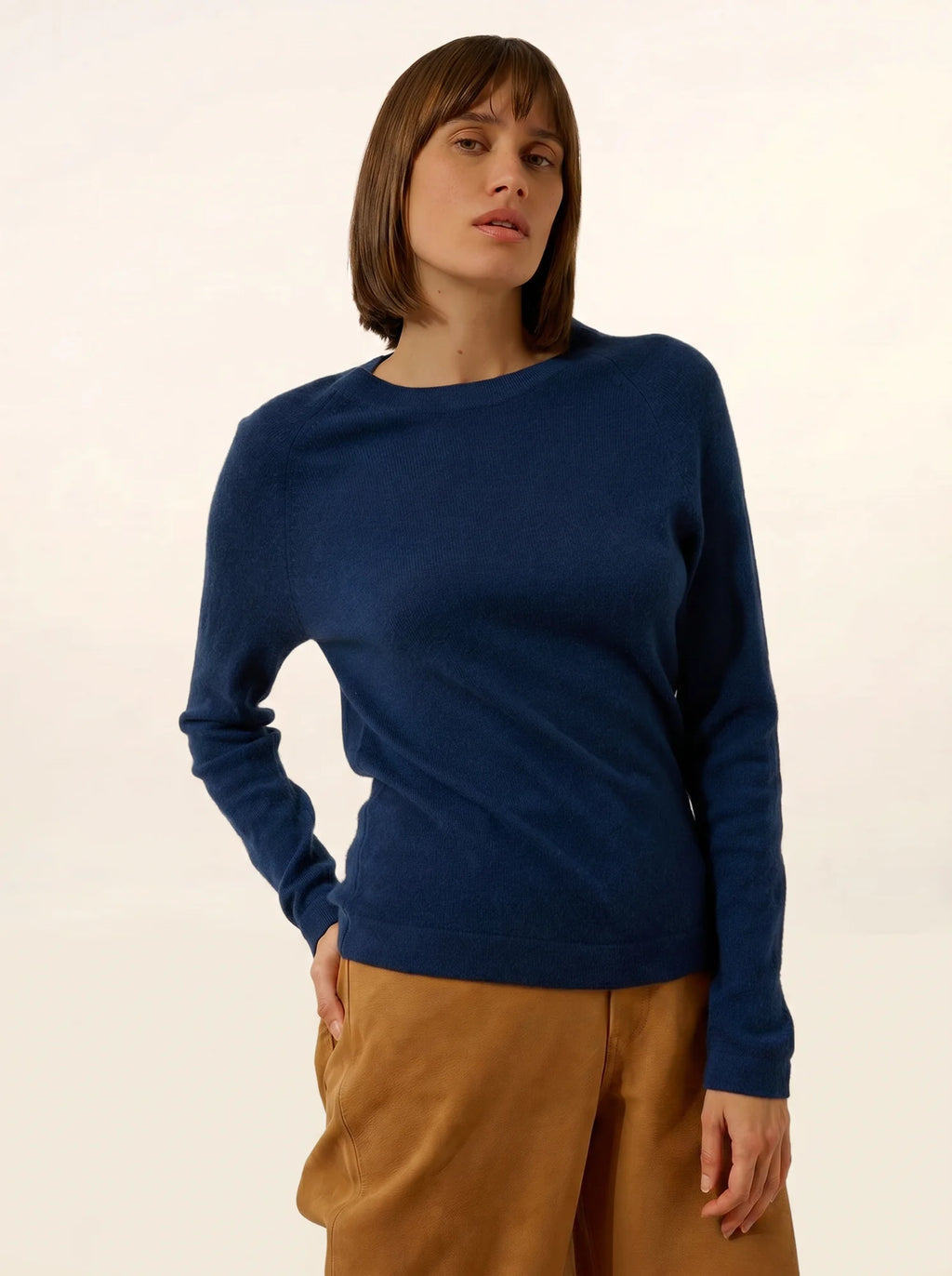 JANE Pull Col Rond Minuit